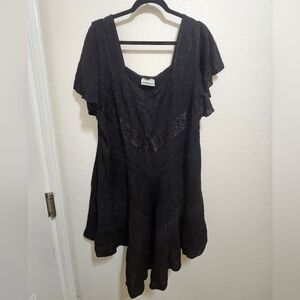 Holy Clothing Caitlyn Mini Dress In Black Midnight - 2XL